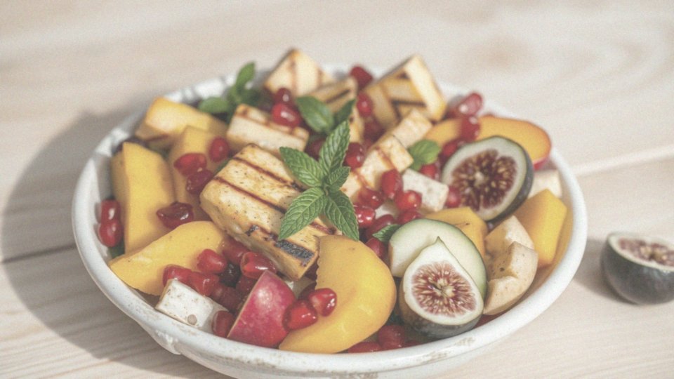 Jakie owoce można dodać do sałatki z halloumi?